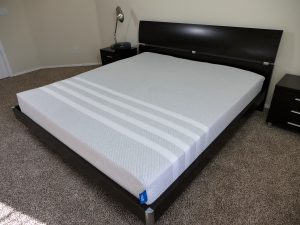 Leesa mattress, Super King, platform bed