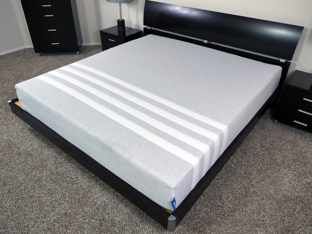 Angled view of the Leesa mattress