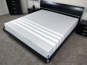 Angled view of the Leesa mattress