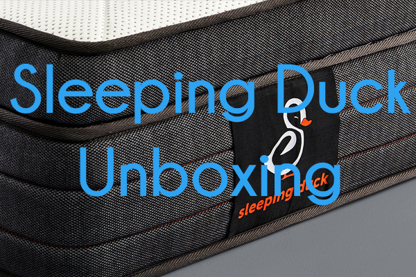 sleeping duck mattress unboxing