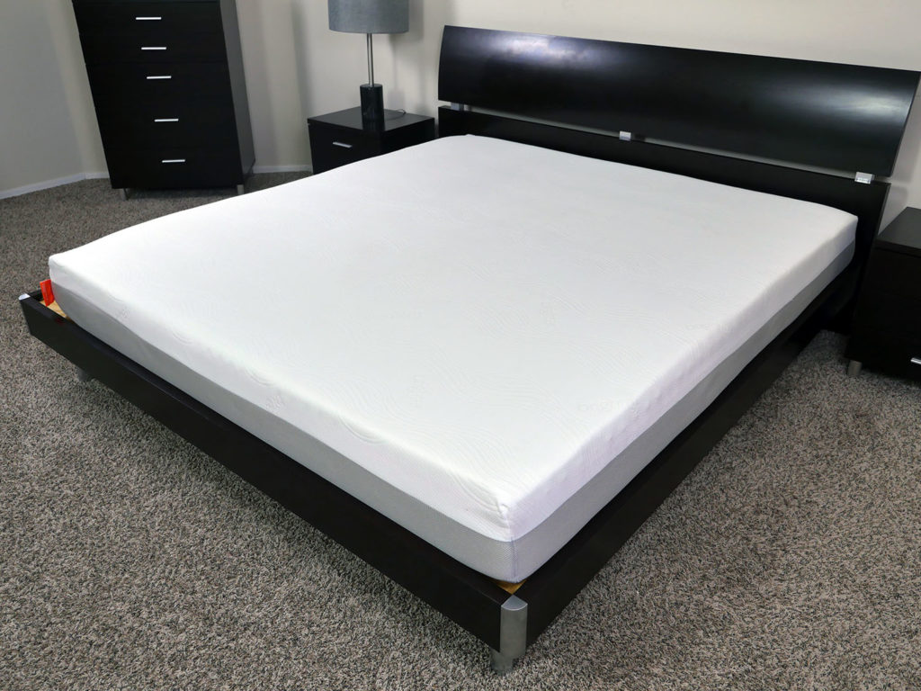 Angled view of the Brighter mattress