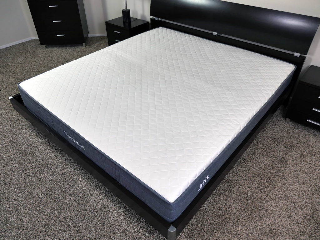 Angled view of the Drift mattress